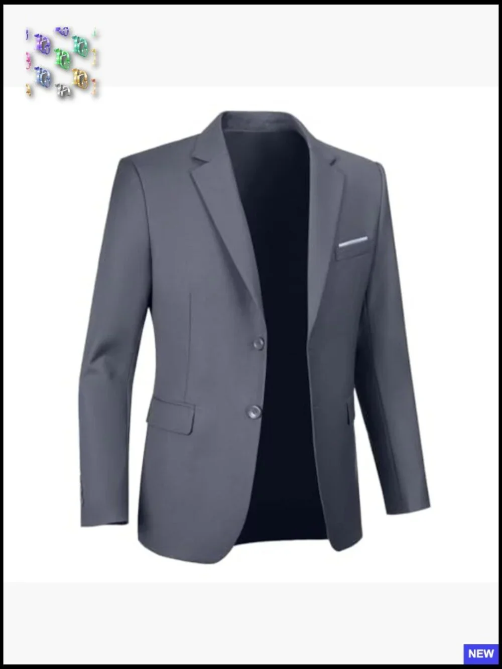 Slim Fit Blazer Modern Classic Tuxedo Jacket for Formal Wedding Prom